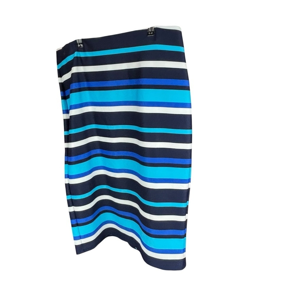 NYCC Striped Blue Midi Skirt